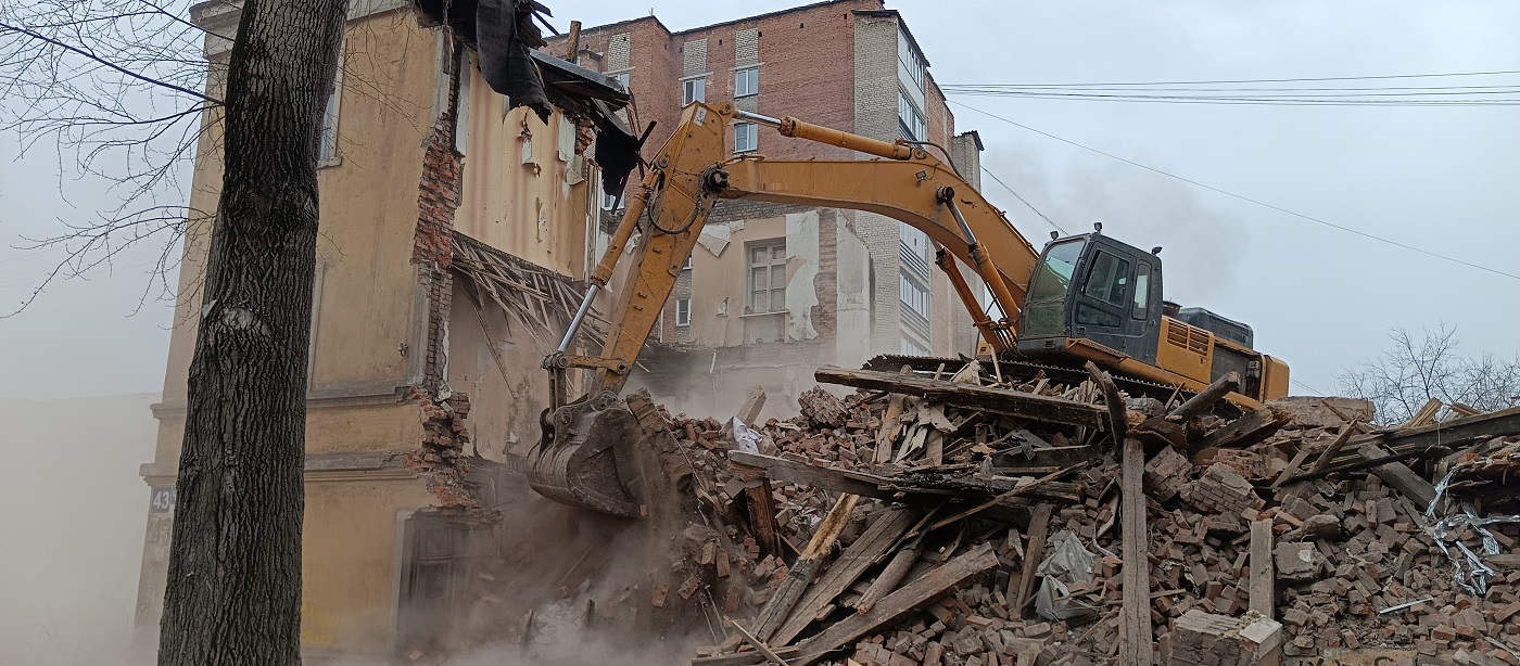 Услуги по сносу и демонтажу старых домов, строений и сооружений в Краснозерском